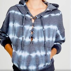 Free People Movement Tie Dye
Hoodie Sweatshirt Lace Up L NEW
